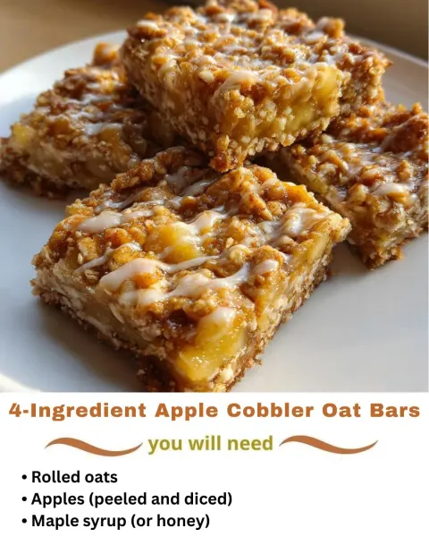 Apple Cinnamon Oat Crumble Bars