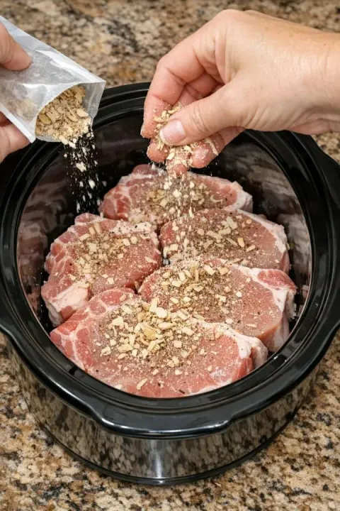 Slow Cooker Amish Onion Pork Noodles: The 5-Ingredient Comfort Meal I Crave Week After Week