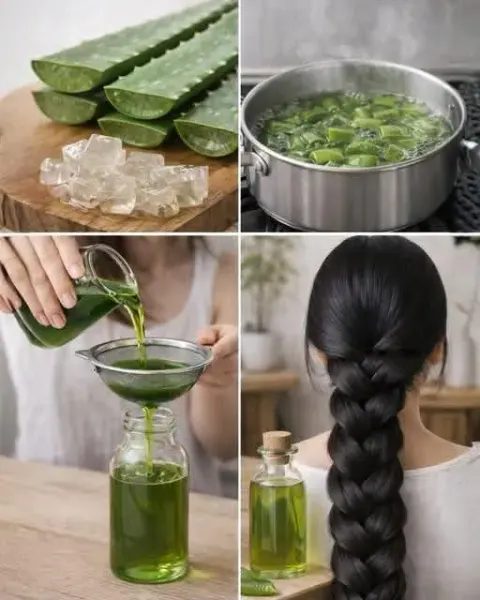 How to Make Aloe Vera Oil for Faster Hair Growth & Stop Hair Loss