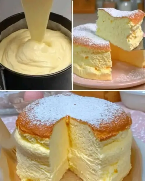 Classic Vanilla Butter Cake with Buttermilk Sauce 🍰✨