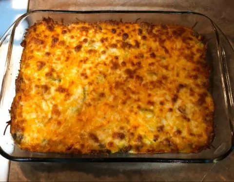 Low-Carb Bacon Cheeseburger Casserole
