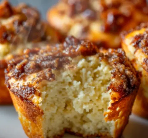 Keto Cinnamon Pecan Cottage Cheese Muffins