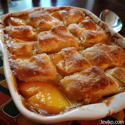 Triple Crust Peach Cobbler