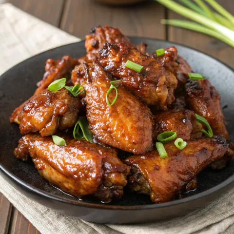 2-Ingredient Slow Cooker Sweet Teriyaki Wings
