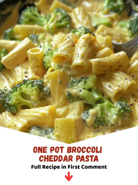 One Pot Broccoli Cheddar Pasta: The Ultimate Creamy Skillet Meal with Fresh-Cheddar Excellence
