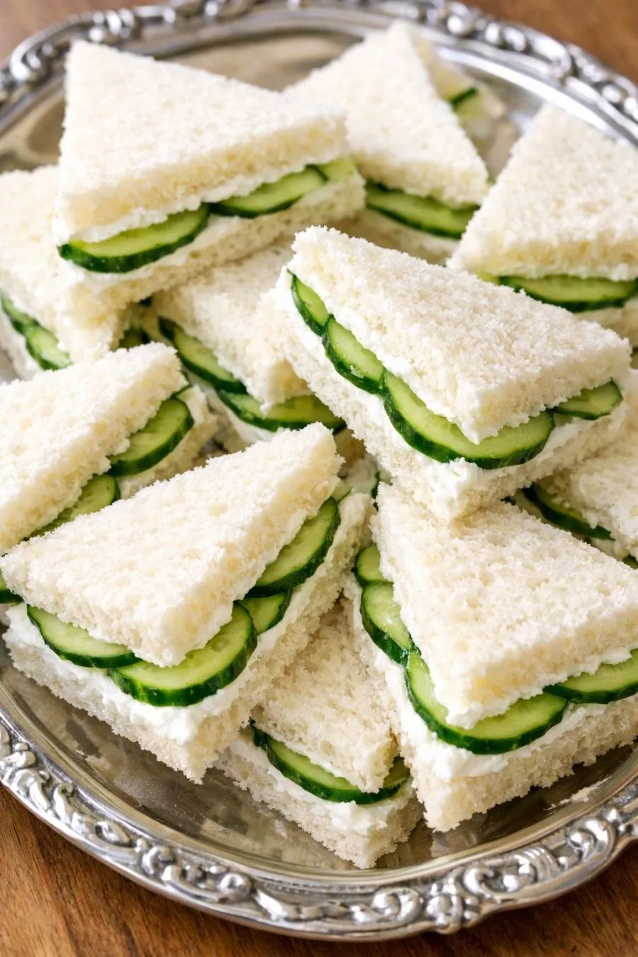 Easy Southern 4-Ingredient Cucumber Sandwiches (Classic Tea Party Recipe)
