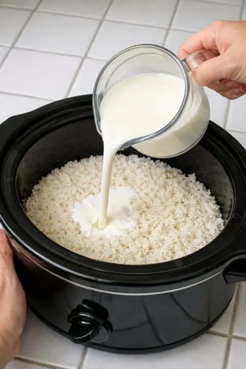 Easy Slow Cooker Rice Pudding (Creamy Amish Dessert for Meal Prep & Comfort Food Lovers)