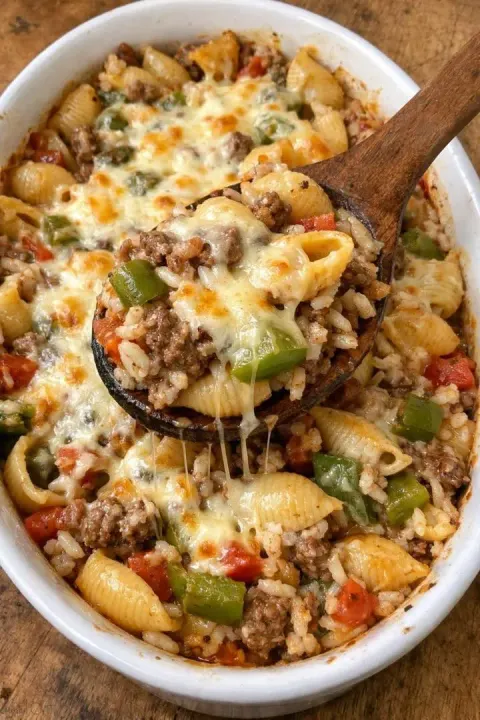 Oven Baked 5-Ingredient Stuffed Pepper Pasta