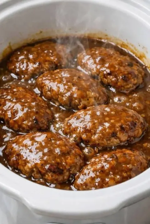 Slow Cooker Salisbury Steak