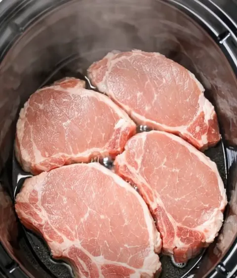 Slow Cooker Smothered Pork Chops