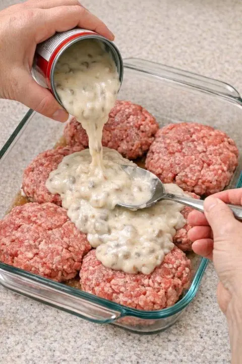 Cheesy Mushroom Beef Patties