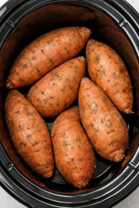 Slow Cooker Whole Sweet Potato Earth Day Dessert
