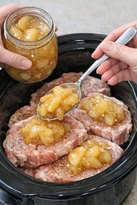 Slow Cooker Apple Pork Chop