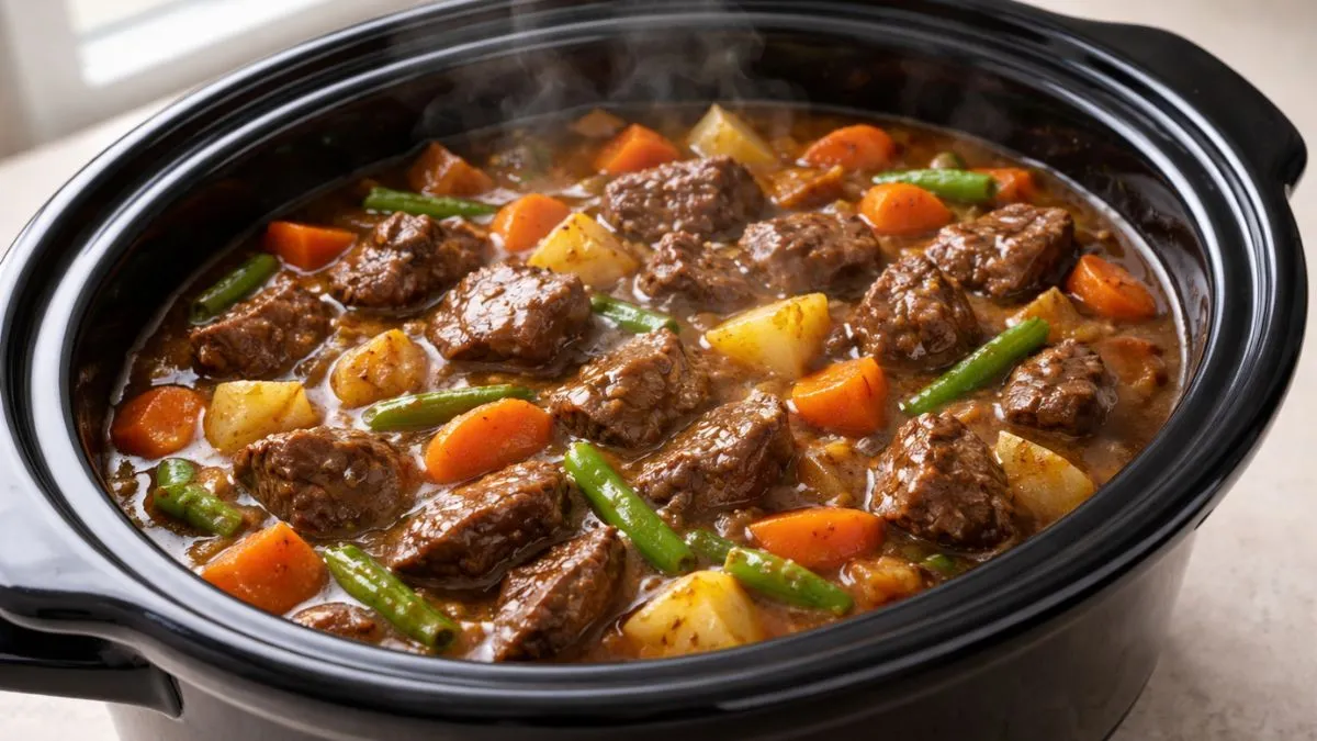 Crockpot 5 Ingredient Beef & Veg Mix – Easy, Hearty & Flavorful Recipe