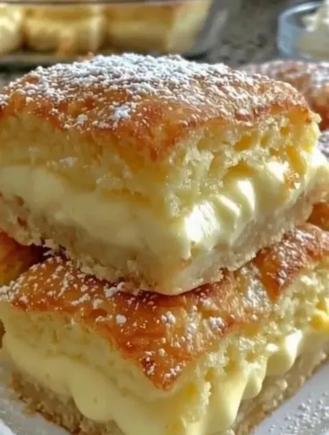 Vanilla Custard Cream Squares