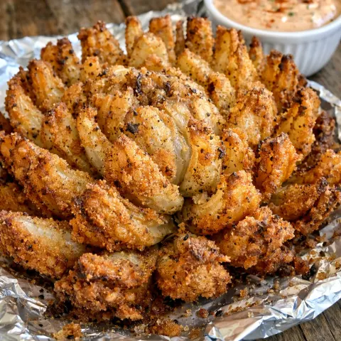 The Best Crispy Air Fryer Blooming Onion (Outback Copycat)