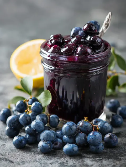 3-Ingredient Blueberry Jam – Sweet, Simple & Naturally Delicious 🫐✨