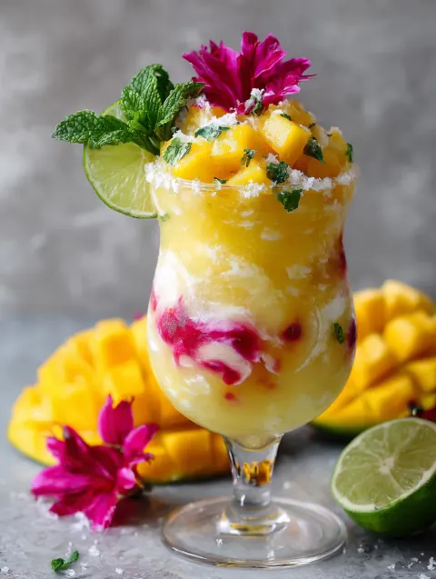 🍍🍹 Frozen Tropical Daiquiri — Vibrant, Fruity & Island-Inspired 🌴✨