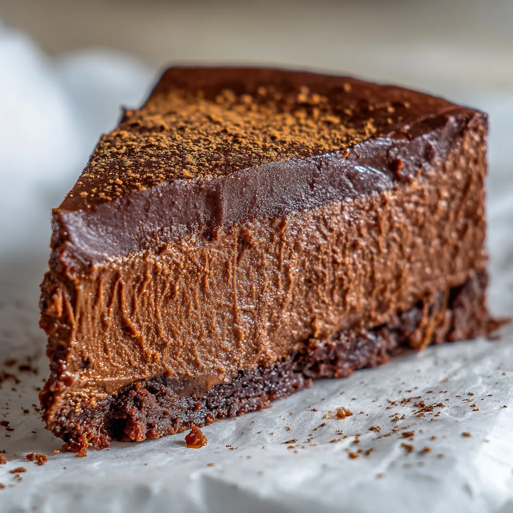 Insanely Creamy Chocolate Avocado Mousse Cake
