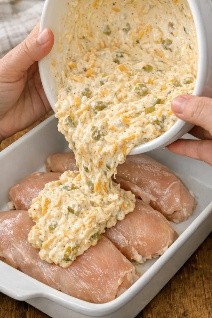 Pour This 1 Creamy Mixture Over Chicken Breasts for an Easy Oven Meal That’s Shockingly Craveable