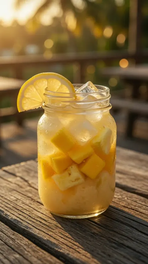 Creamy Pineapple Mango Lemonade 🥭✨🍋