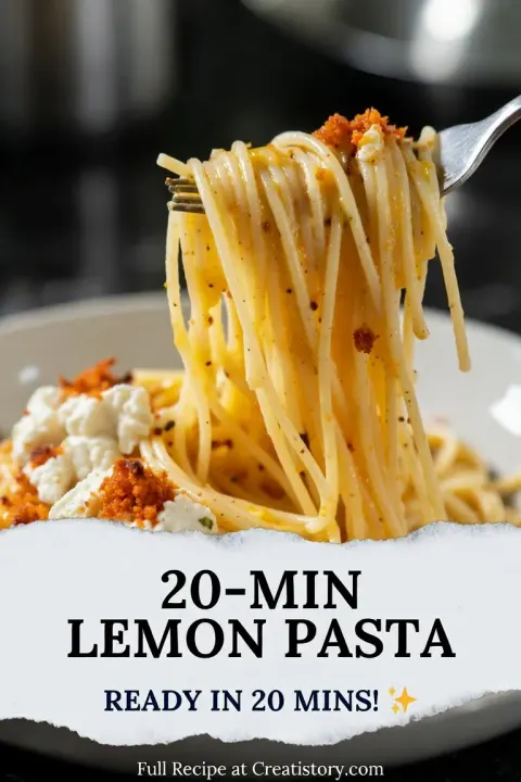 10-Minute Lemon Butter Pasta 🍋🍝