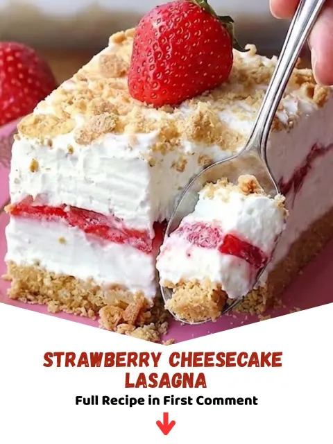 Strawberry Cheesecake Lasagna