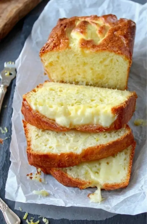 Lemon Cream Cheese Bread 🍋🍞
