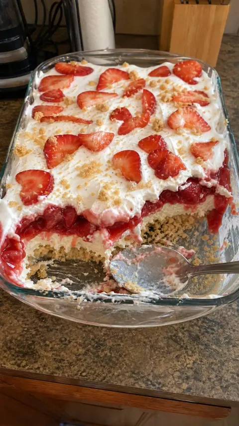 Strawberry Lasagna 🍓🍰