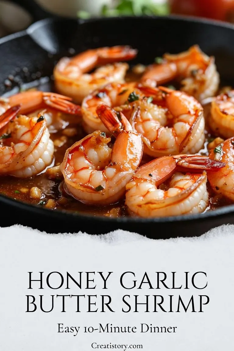 Honey Garlic Shrimp 🍤🍯🧄