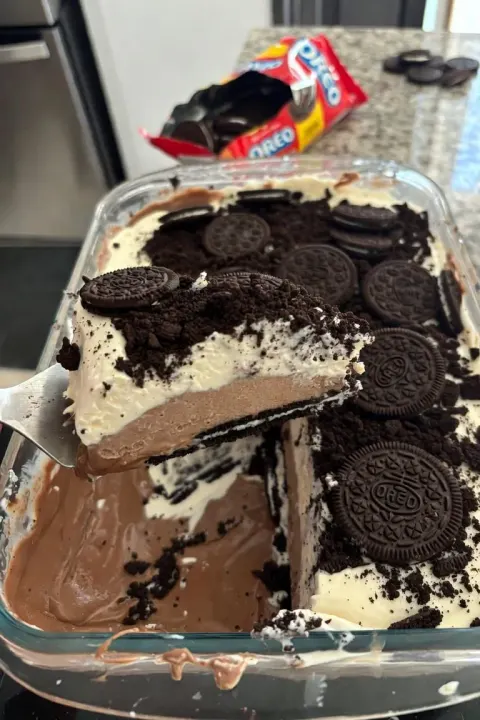 No-Bake Oreo Lasagna 🍫🥛