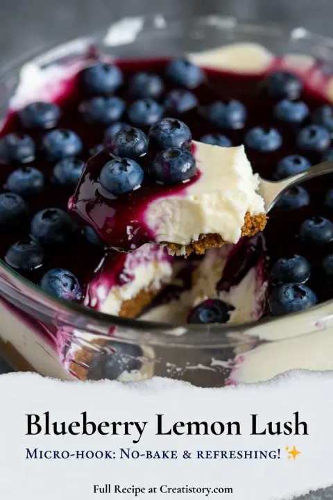 Easy No-Bake Blueberry Lemon Lush Recipe