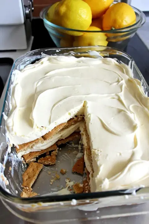 No-Bake Lemon Icebox Cake 🍋🍰
