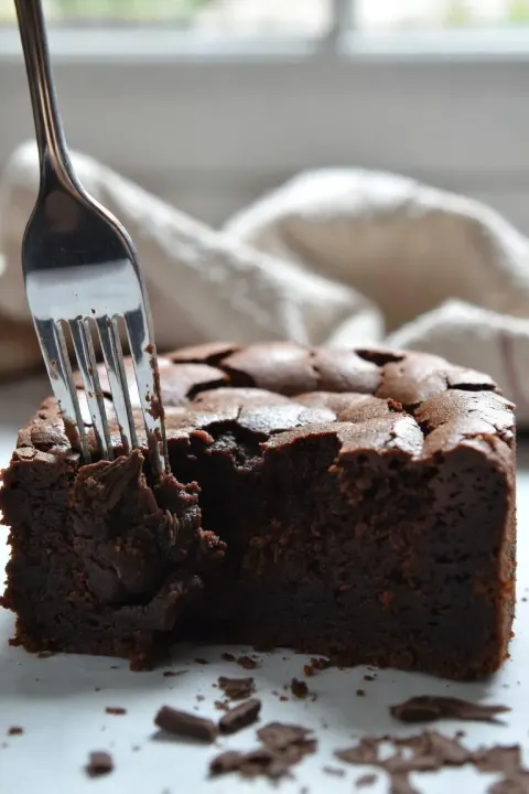 3-Ingredient Flourless Chocolate Cake 🍫