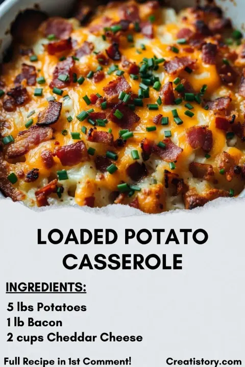Loaded Baked Potato Casserole 🥔