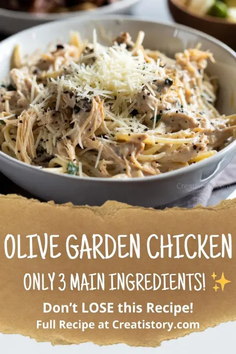 Slow Cooker Olive Garden Chicken Pasta 🍗🍝