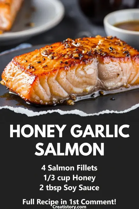 Honey Garlic Glazed Salmon 🐟
