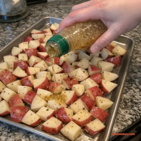 Italian Dressing Roasted Red Potatoes