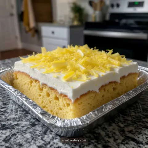 Lemon Sunshine Poke Cake