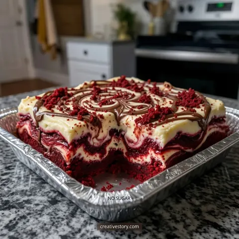 No-Sugar-Added Red Velvet Dream Casserole