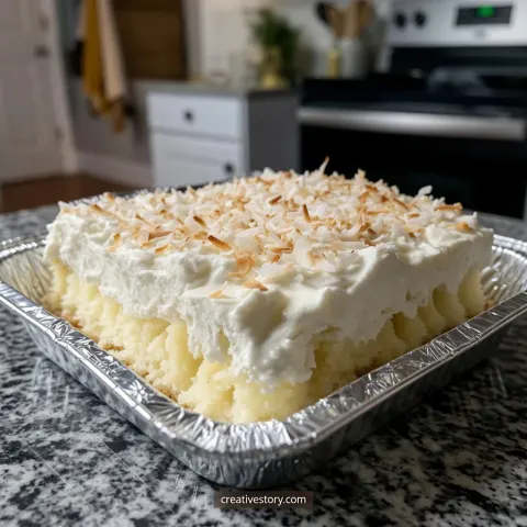 Coconut Cream Poke Cake: A Tropical Hug in Every Slice