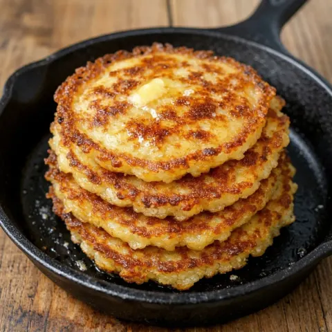 Easy Southern Hoecakes Recipe – Crispy Old-Fashioned Cornmeal Pancakes with 4 Simple Ingredients
