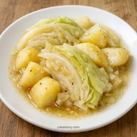 3-Ingredient Buttered Cabbage and Potatoes