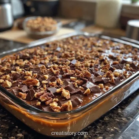 Caramel Chocolate Crunch Bars