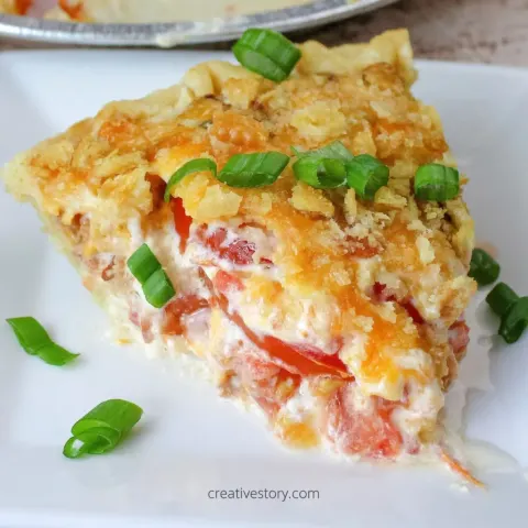Bacon Onion Tomato Pie