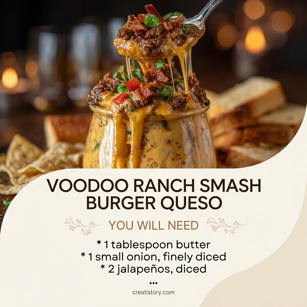 🥣 Voodoo Ranch Smash Burger Queso 🍔🧀