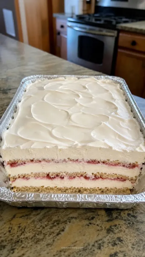 Strawberry Icebox Cake 🍓