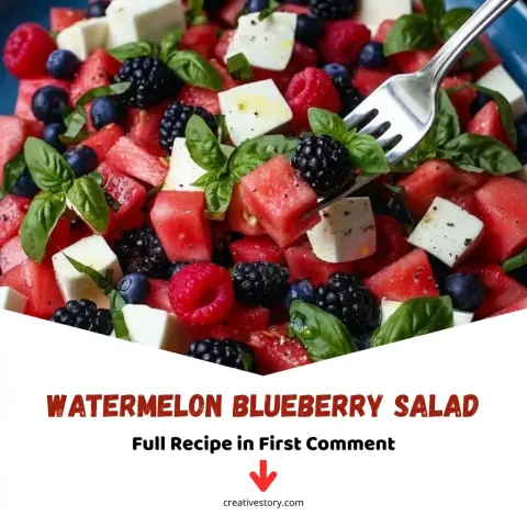 Watermelon Blueberry Salad