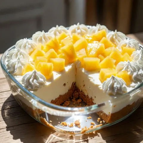 No-Bake Pineapple Cream Dessert