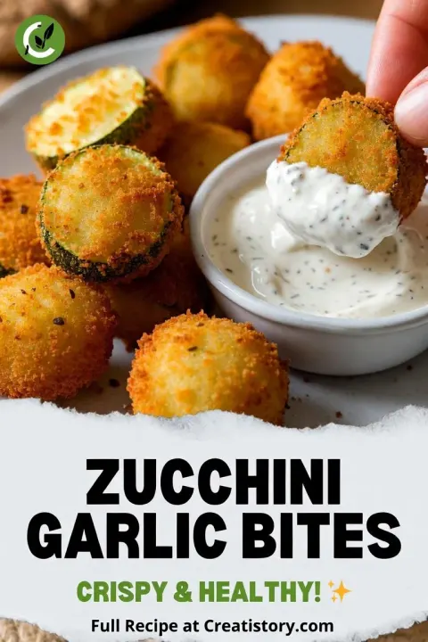 Zucchini Garlic Bites 🥒🧄 (Summer Trend)